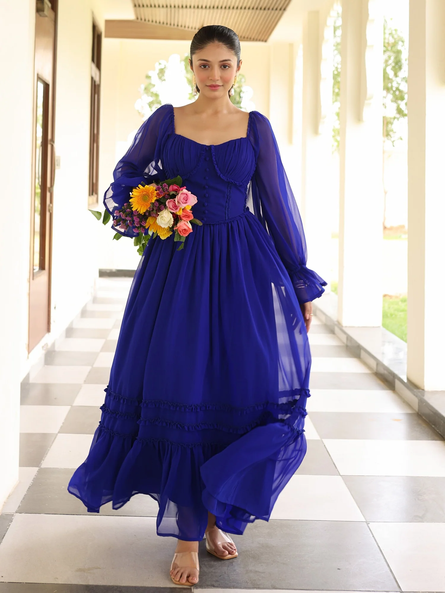 Blooming Blue Dress