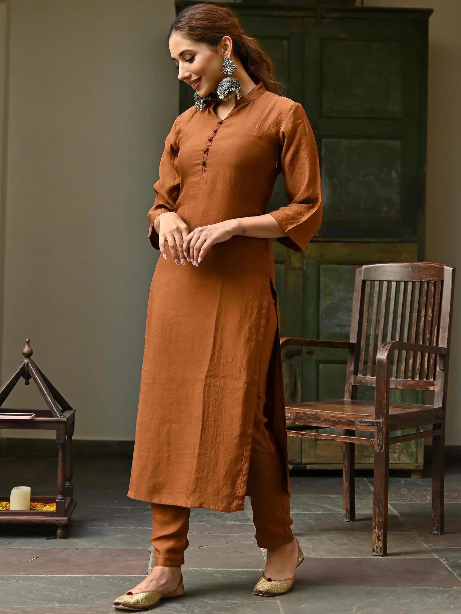 Brown Kurta Set - Image 4