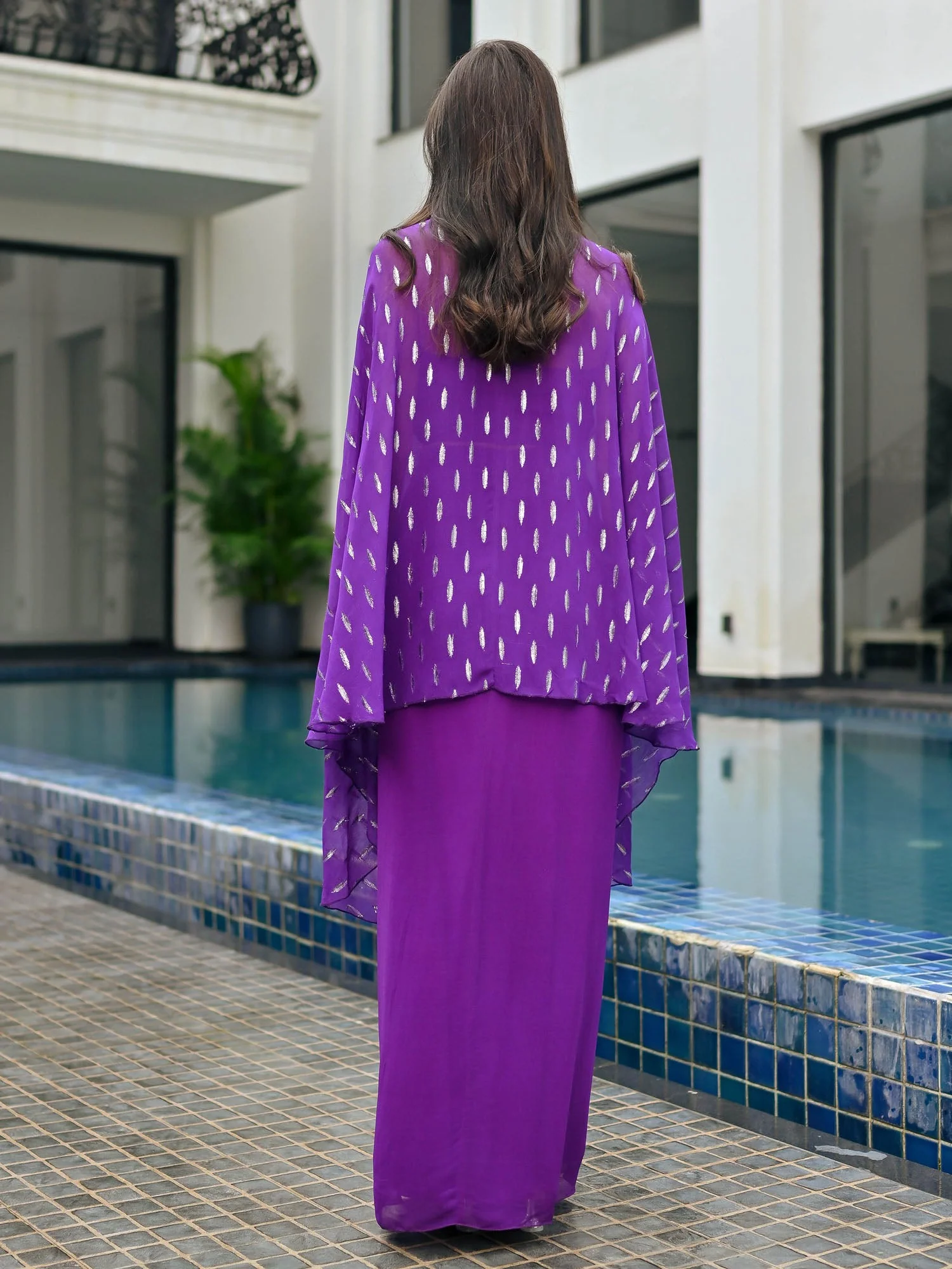 Chamkila Purple Drape Set - Image 6