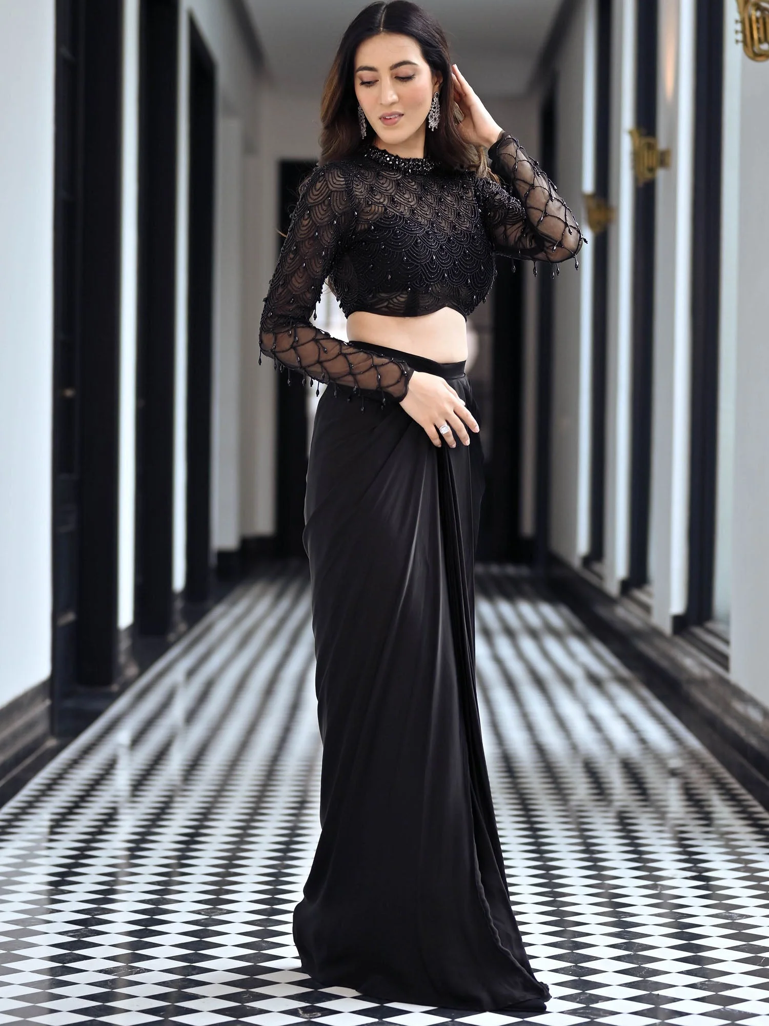 Crystal Couture Black Drape Set - Image 3