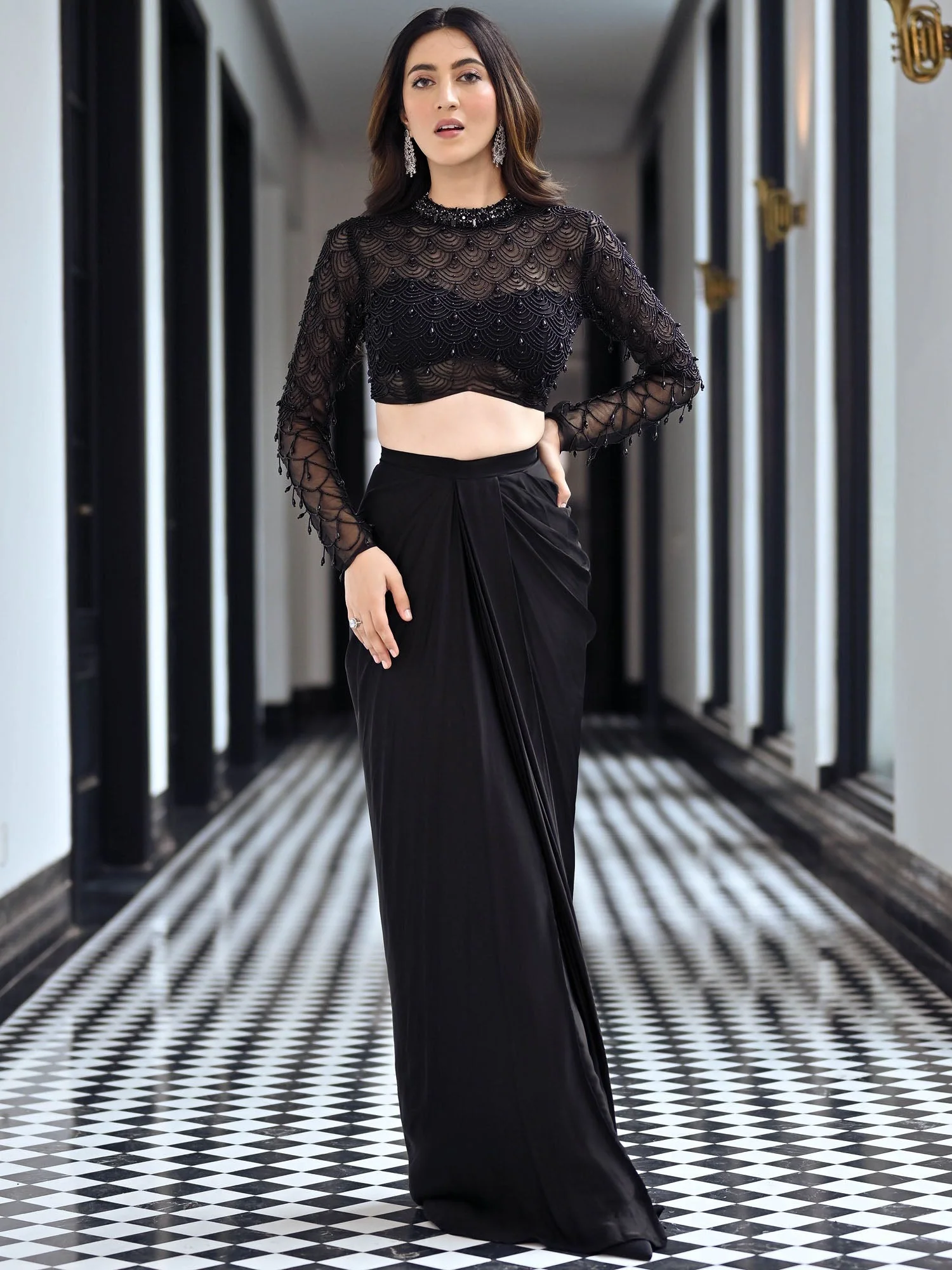 Crystal Couture Black Drape Set - Image 4