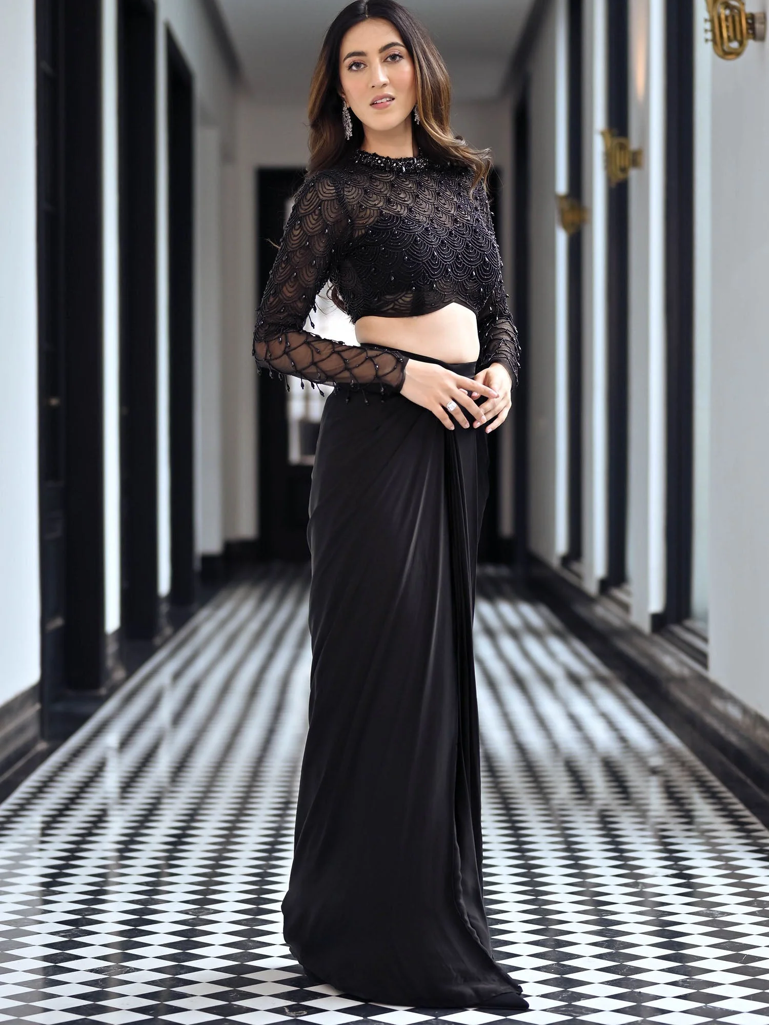 Crystal Couture Black Drape Set - Image 8