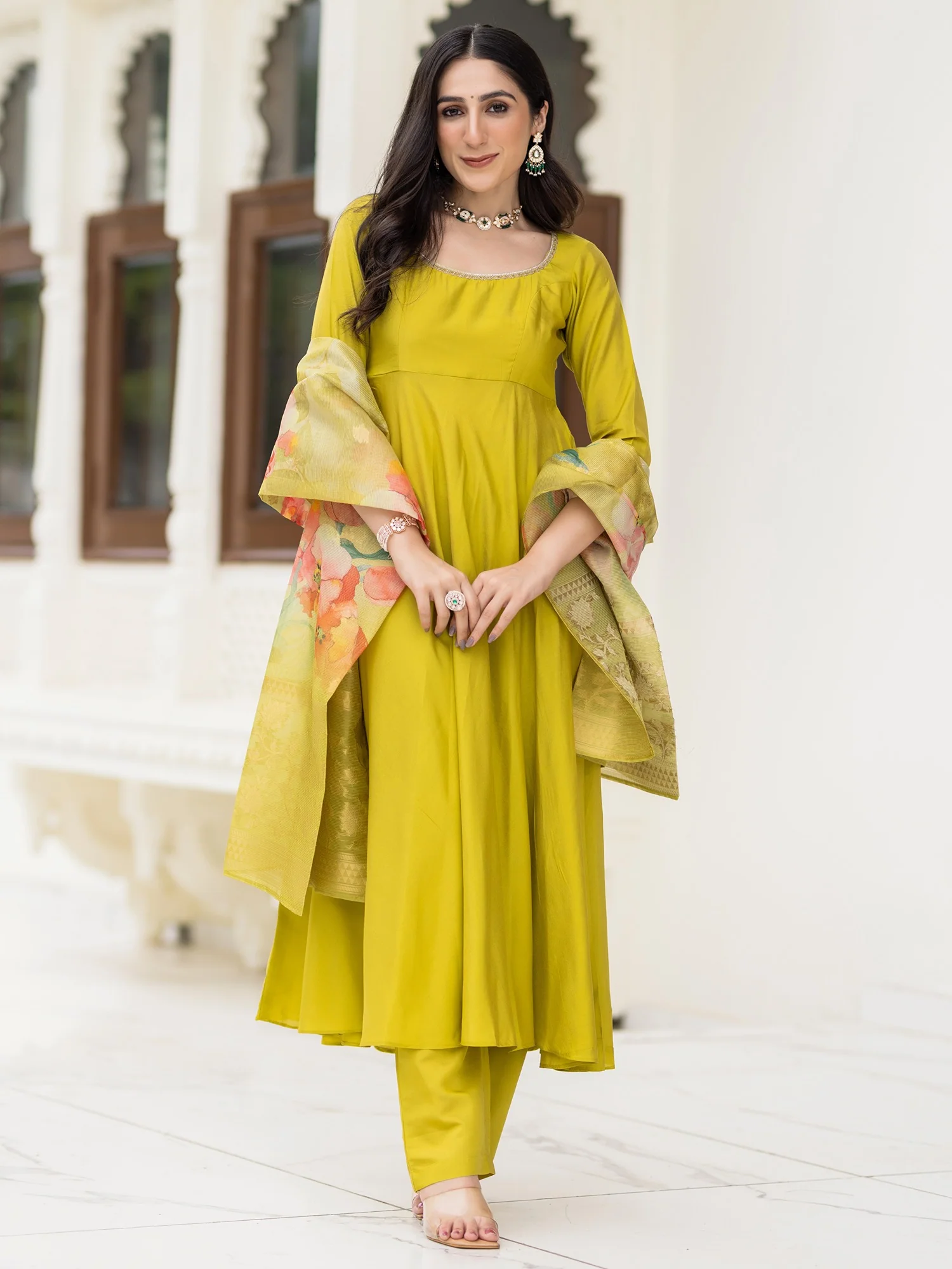 Ethnic Green Suit Set