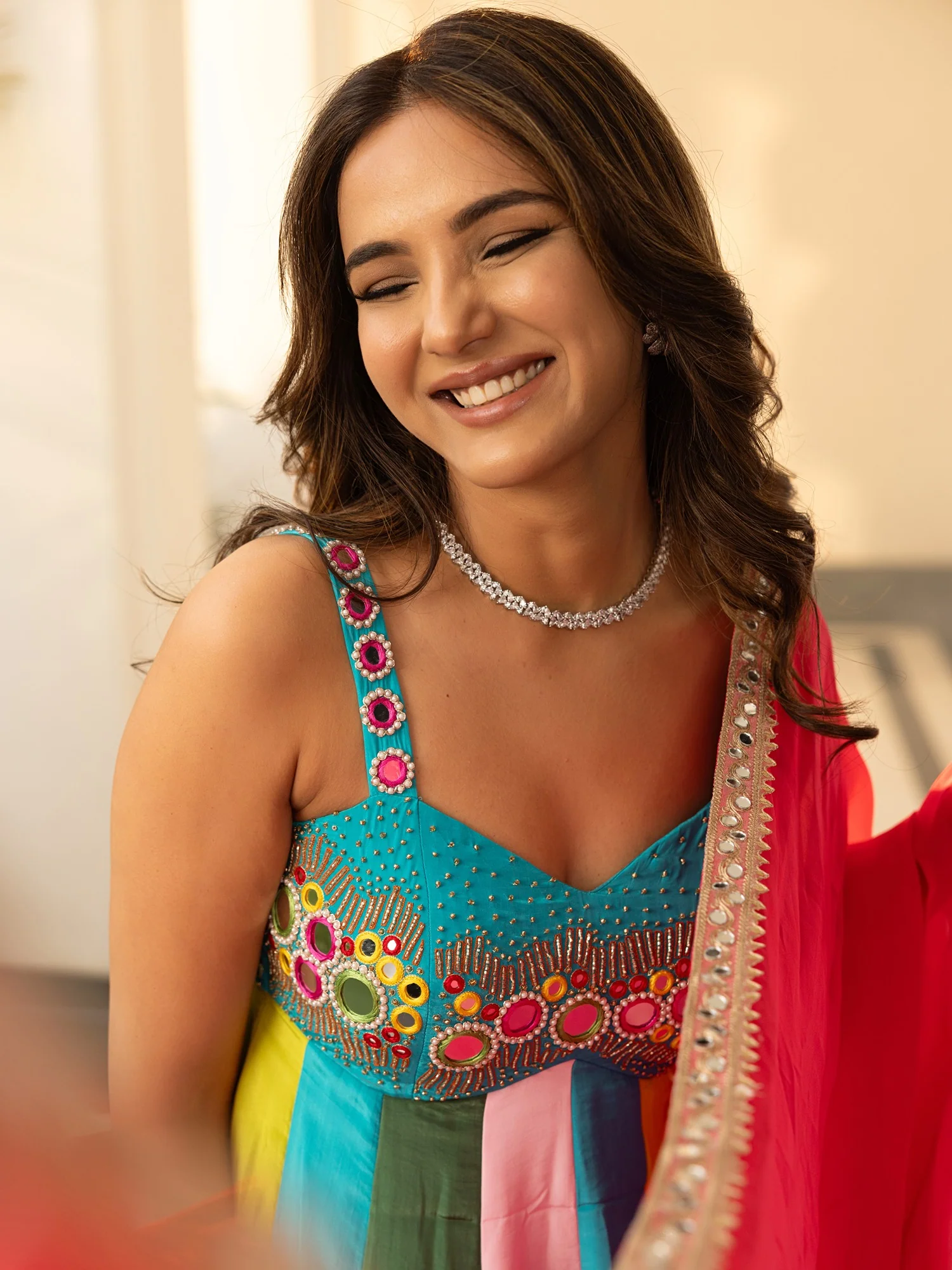 Jasmin Bhasin Multi color Patiala Set - Image 9