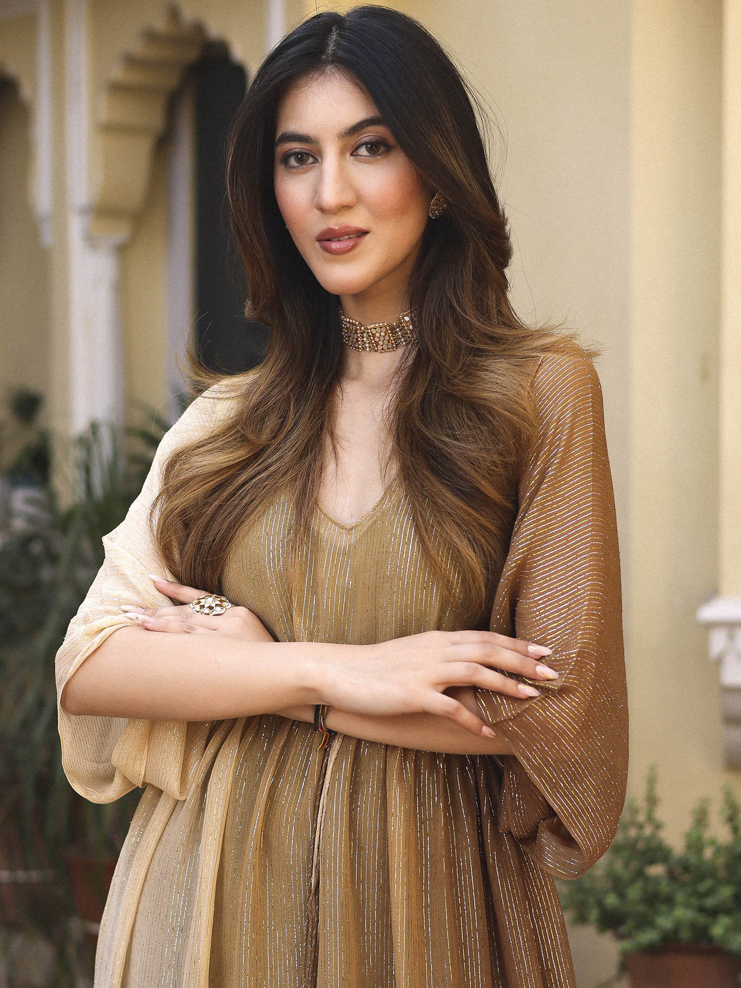 Olive Green Kaftan - Image 4