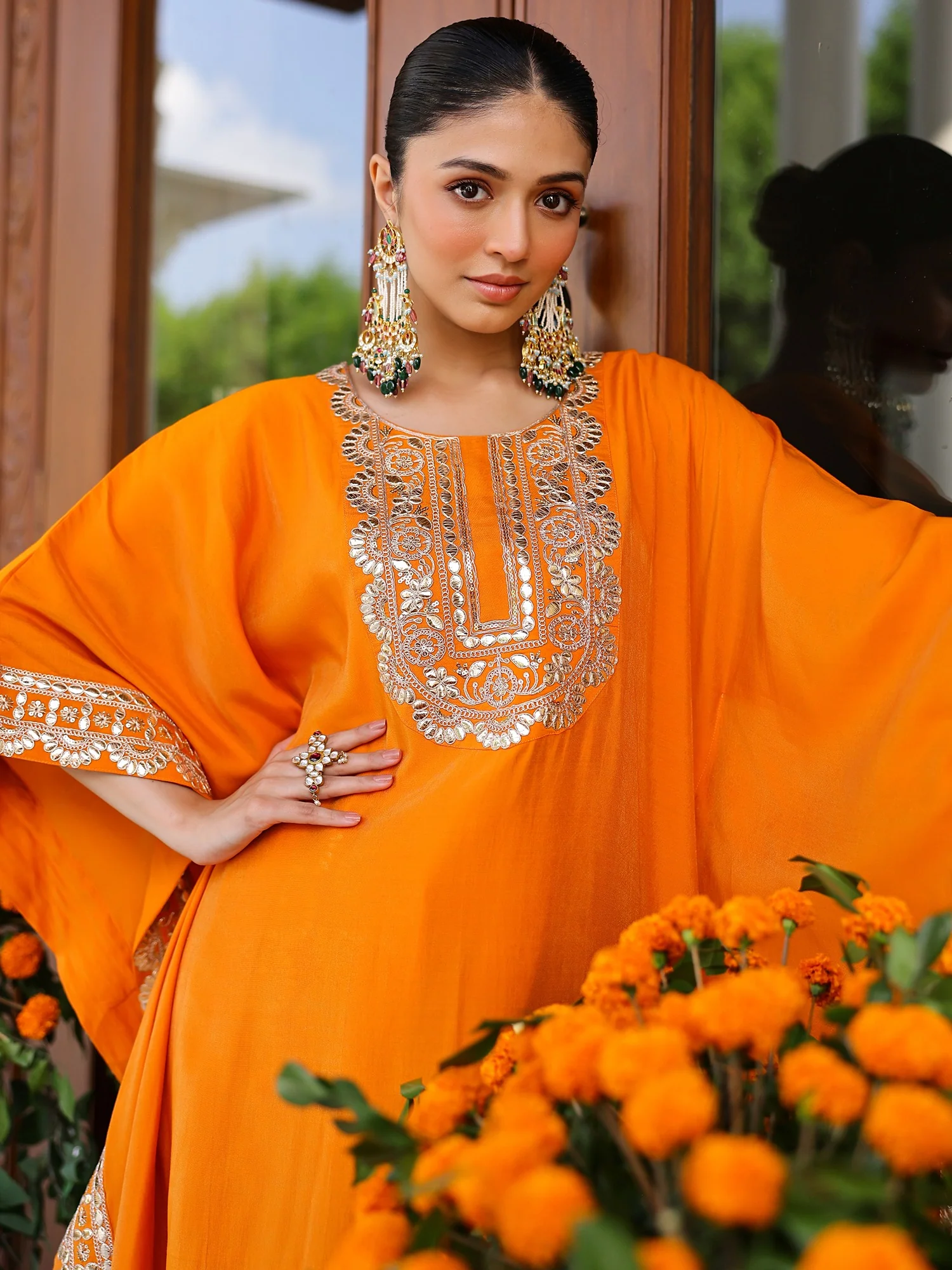 Orange Kaftan Set - Image 12