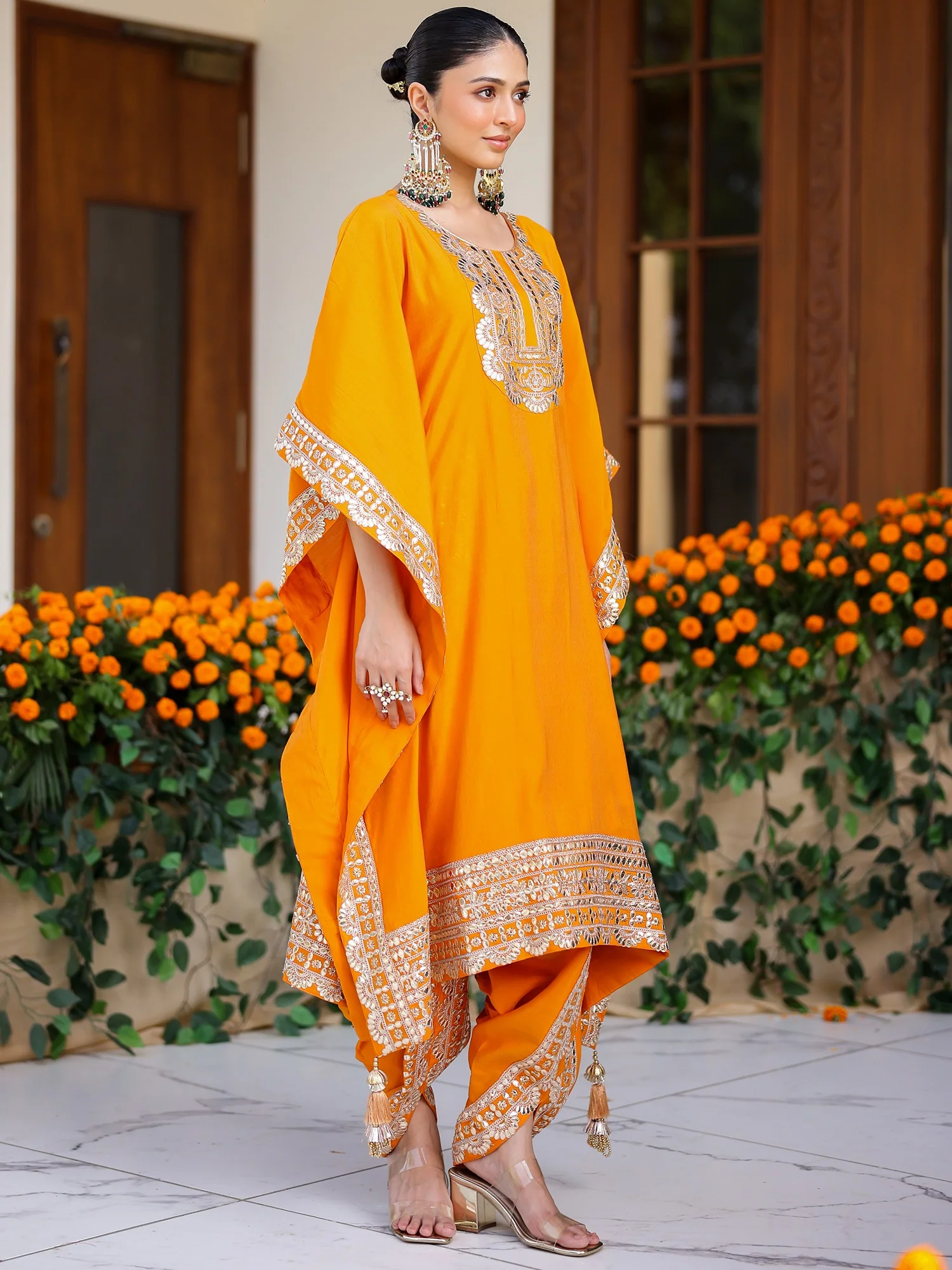 Orange Kaftan Set - Image 7