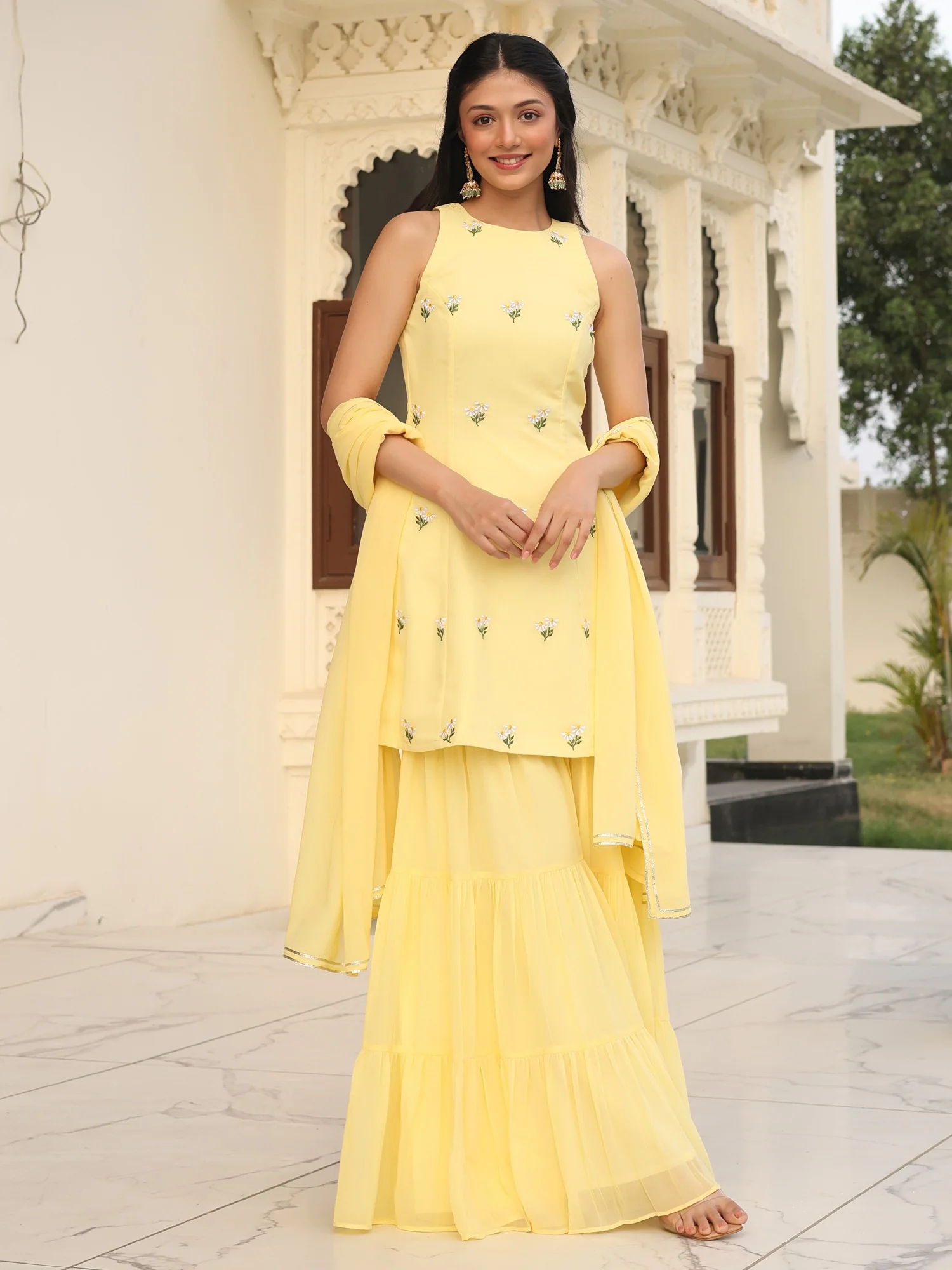 Poo's Iconic Yellow Sharara Set - Image 8