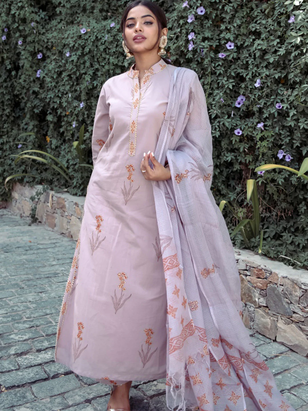 Printed Bagru Kurta Set - Image 2