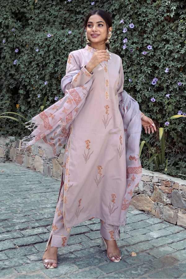 Printed Bagru Kurta Set - Image 4