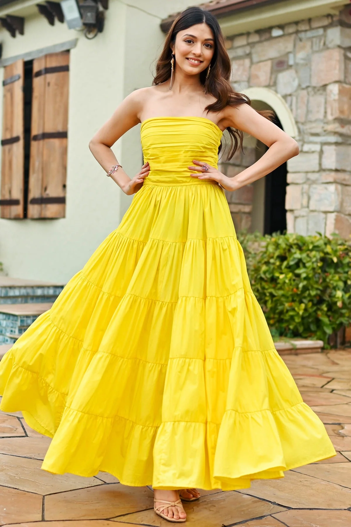 Vanna Poplin Tier Dress - Image 9