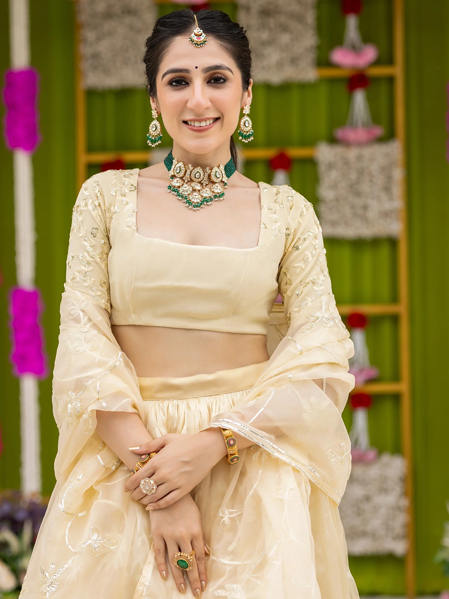 Vivaah Ivory Lehenga - Image 2