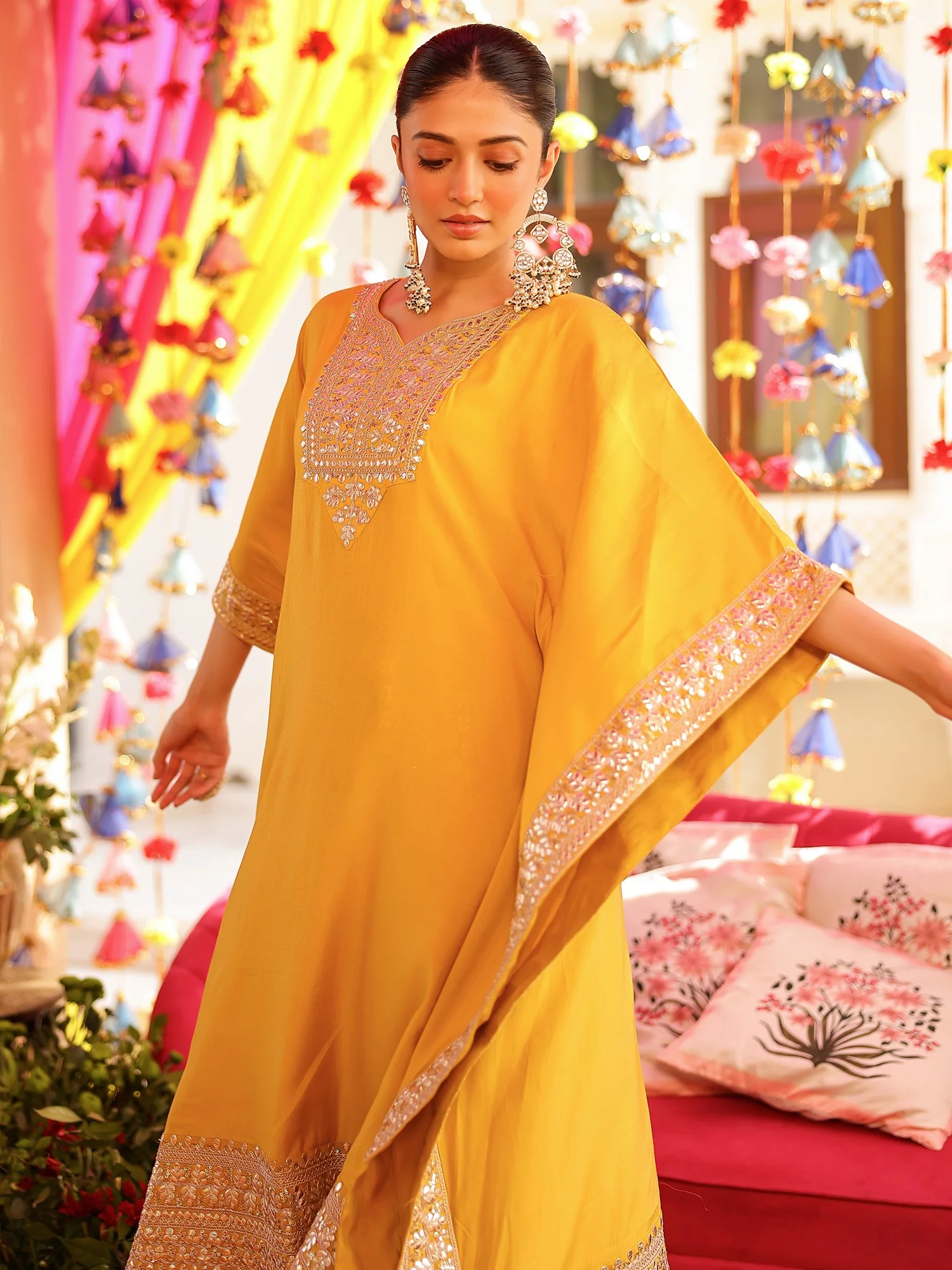 Yellow Kaftan Set - Image 11