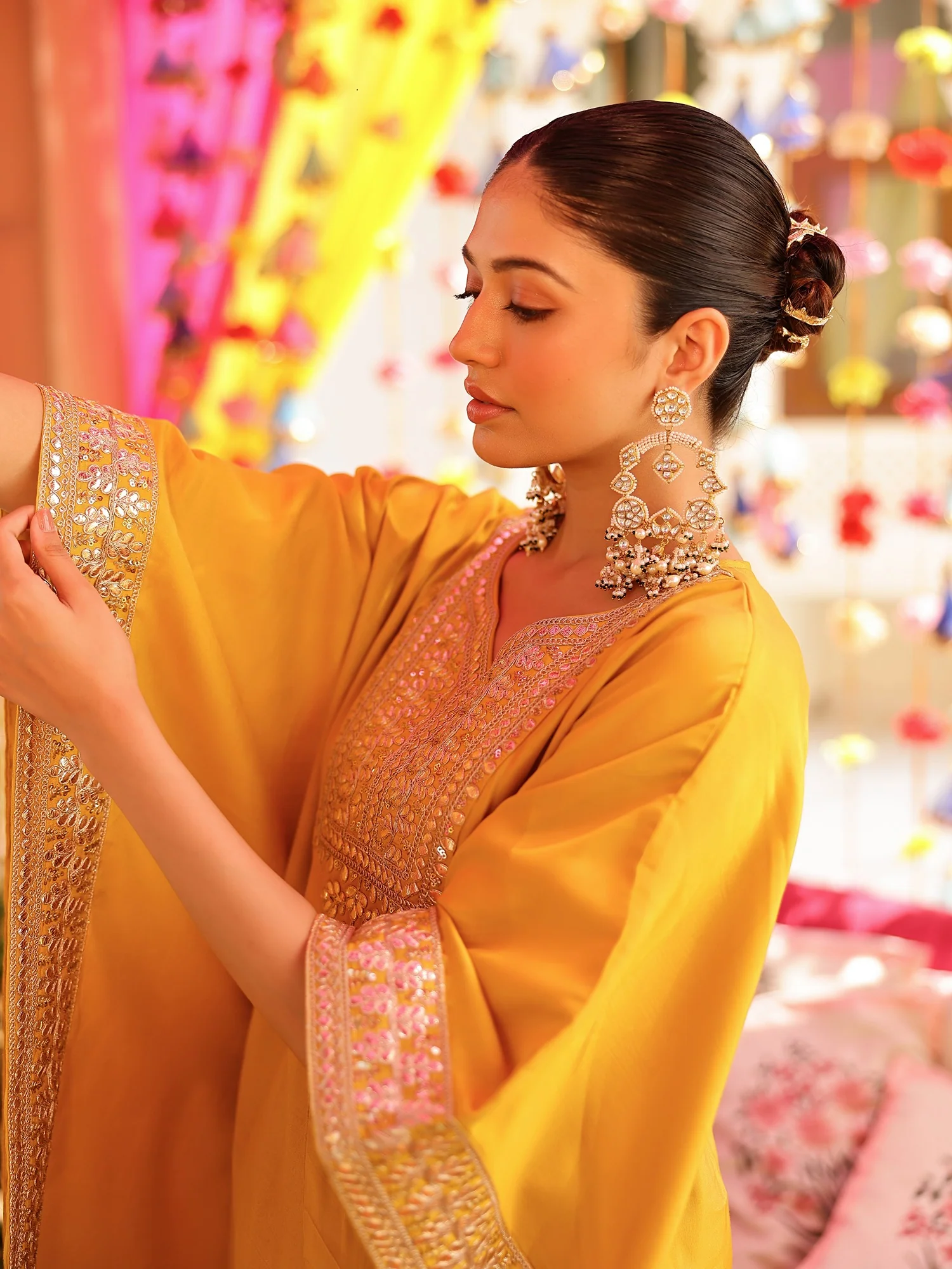 Yellow Kaftan Set - Image 15