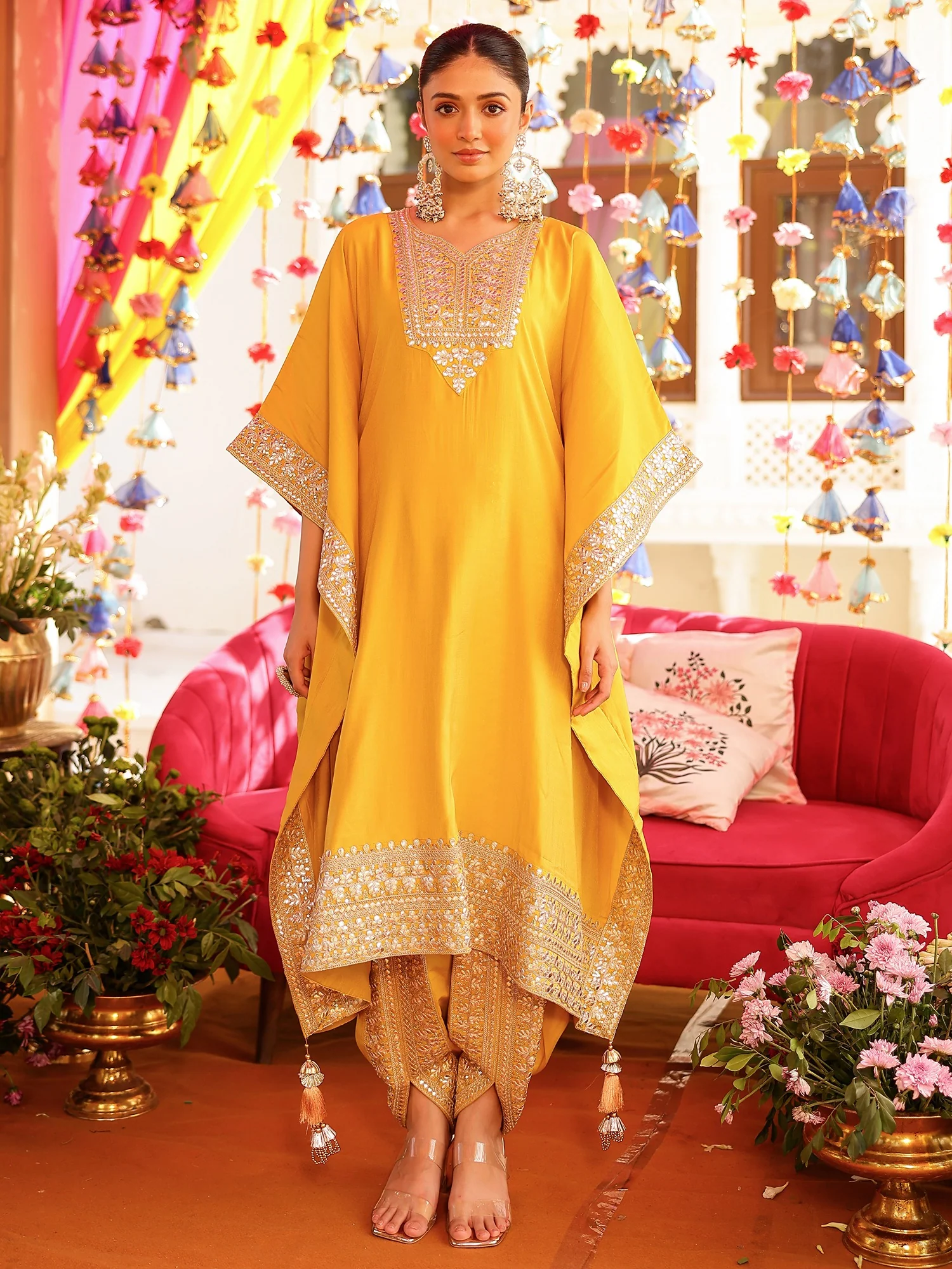 Yellow Kaftan Set - Image 6