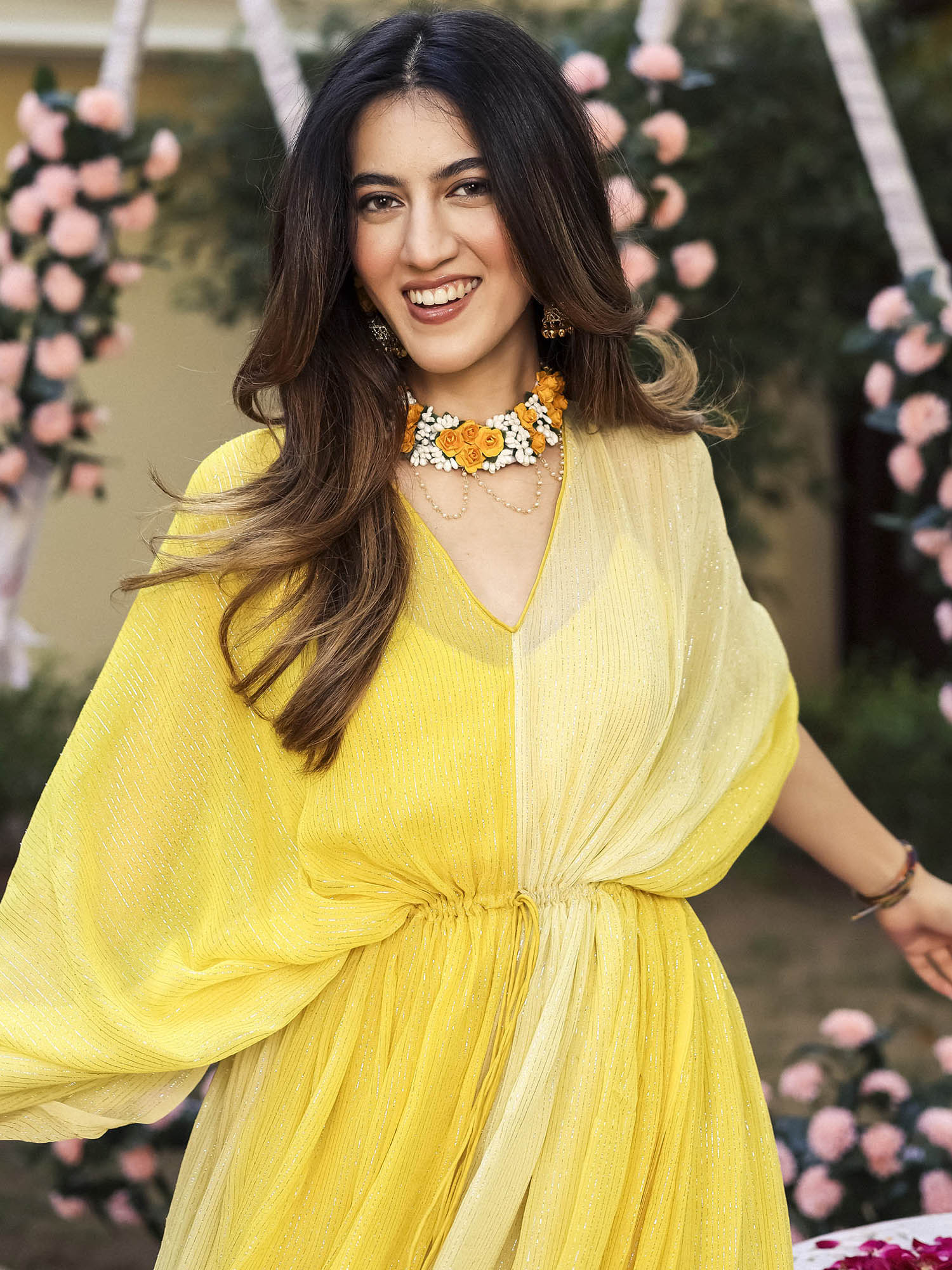 Yellow Lurex Kaftan - Image 4